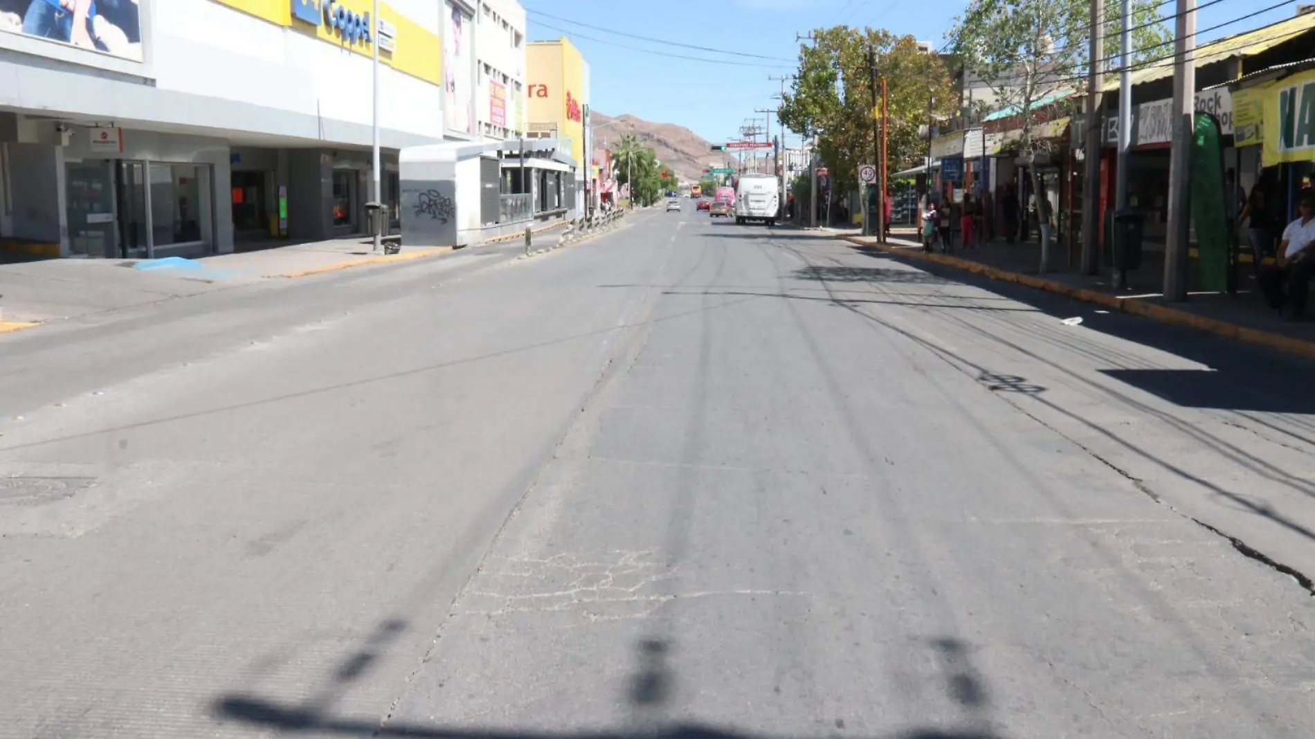 calles vacías por día de asueto